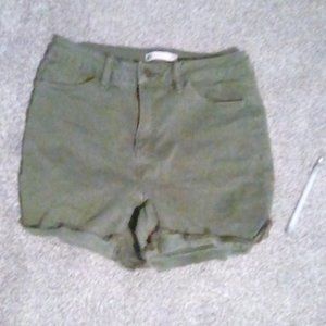Army green shorts